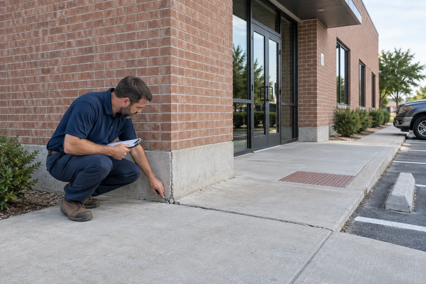 Service illustration: commercial foundation repair