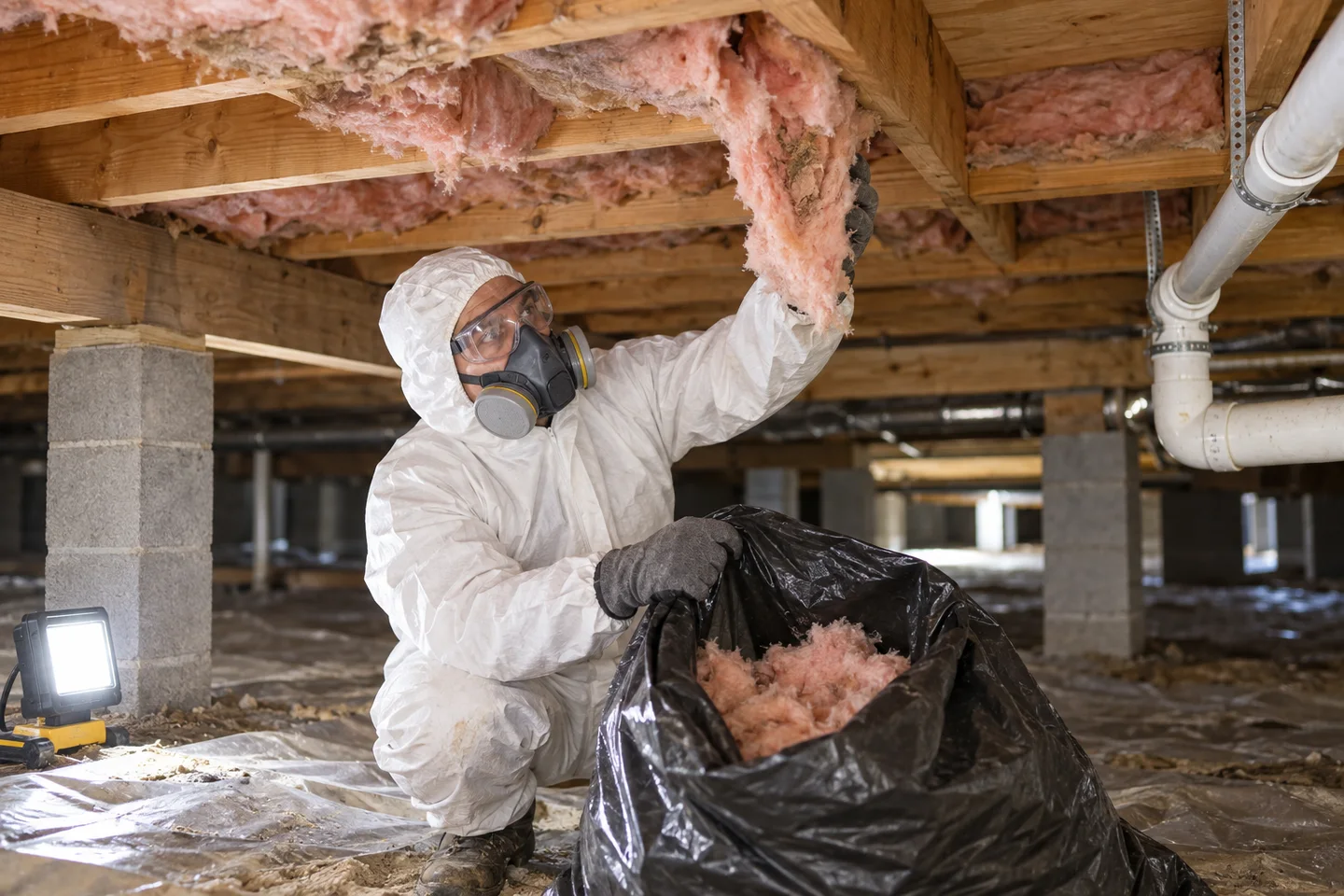 Service illustration: insulation removal