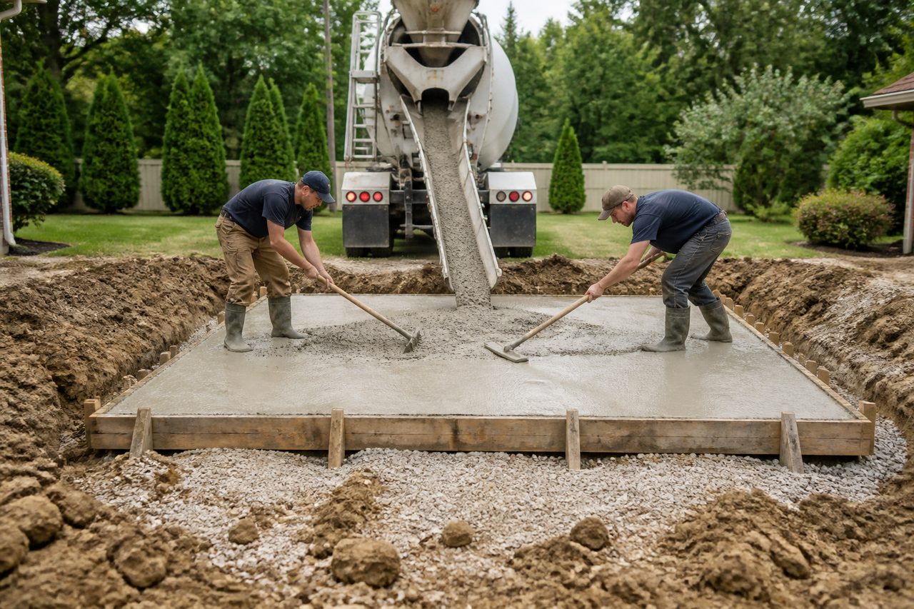 Service illustration: concrete work
