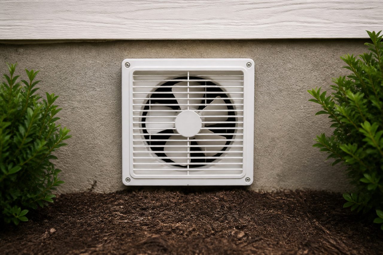 Service illustration: foundation vent fans